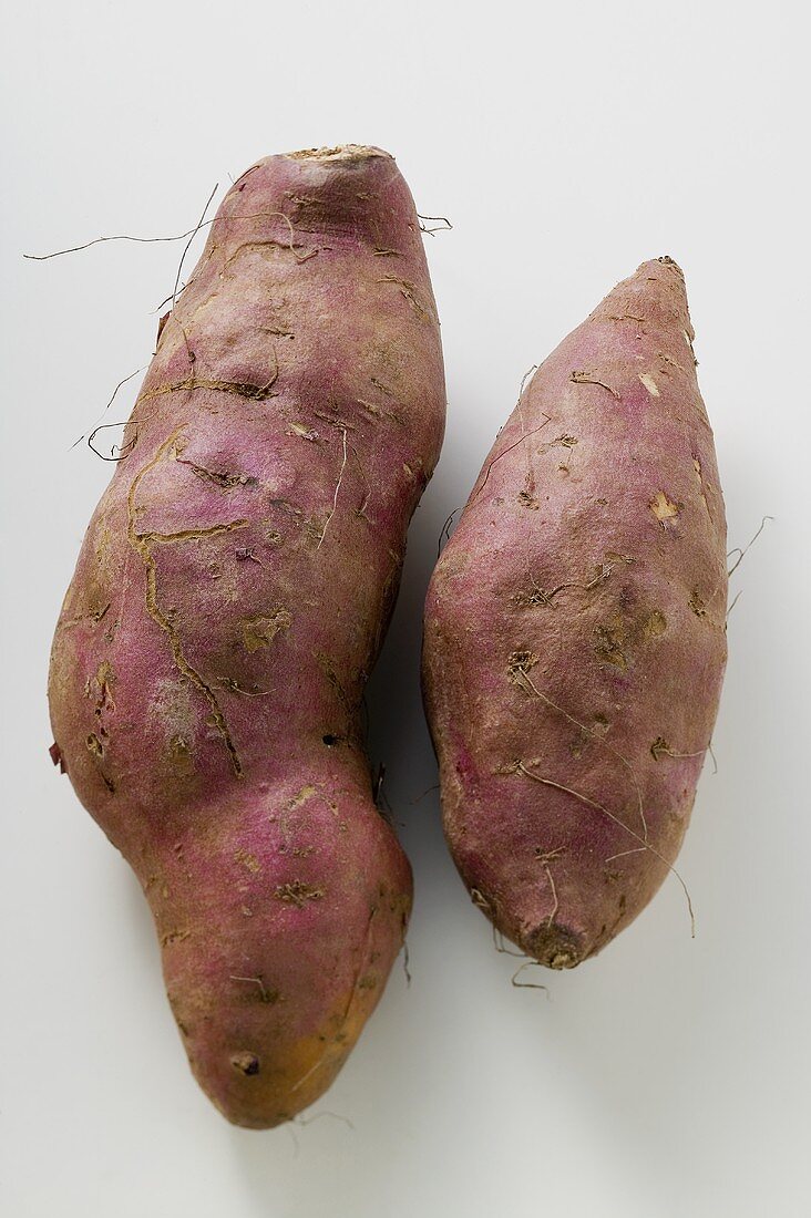 Two sweet potatoes