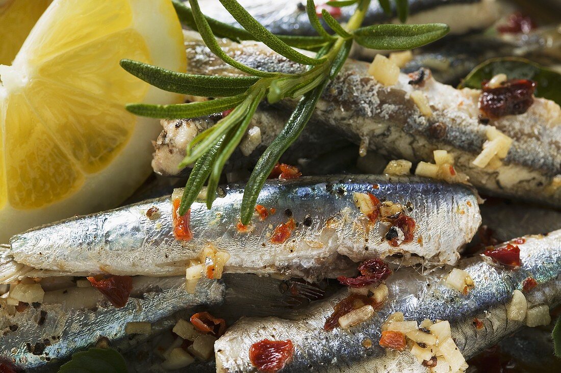 Alici al limone (Marinated anchovies, Calabria)