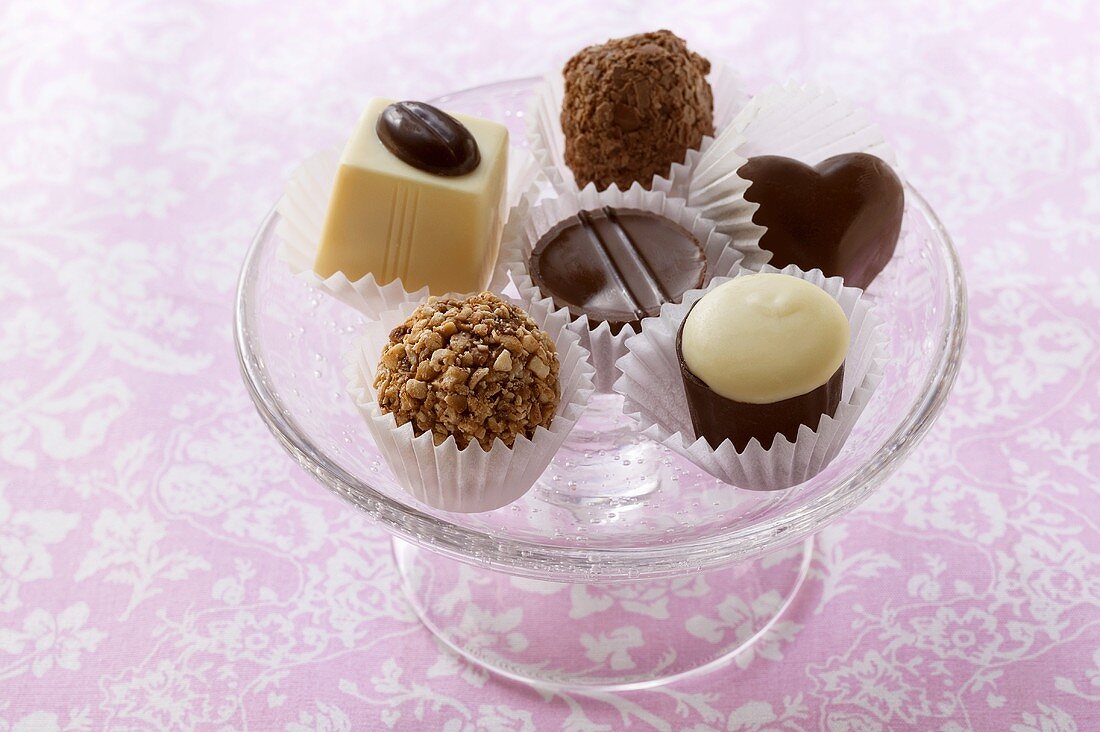 Butlers Chocolates from Ireland, in glass bowl