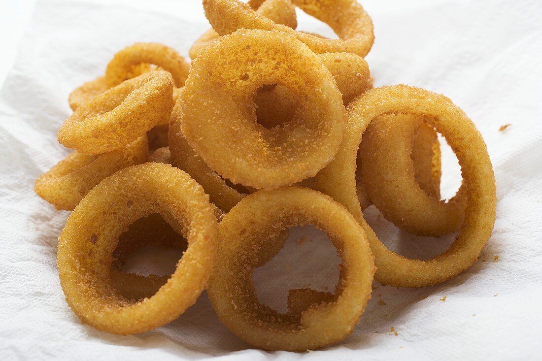 Deep-fried onion rings