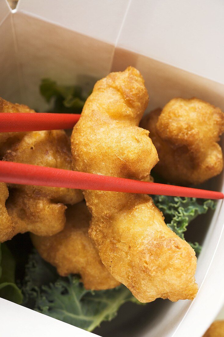 Asiatische Chicken Nuggets zum Mitnehmen