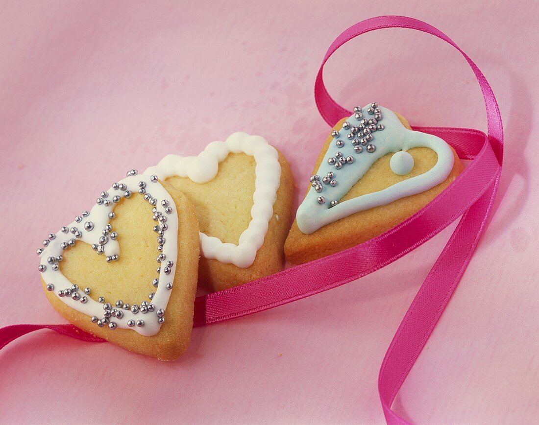 Heart-shaped biscuits 