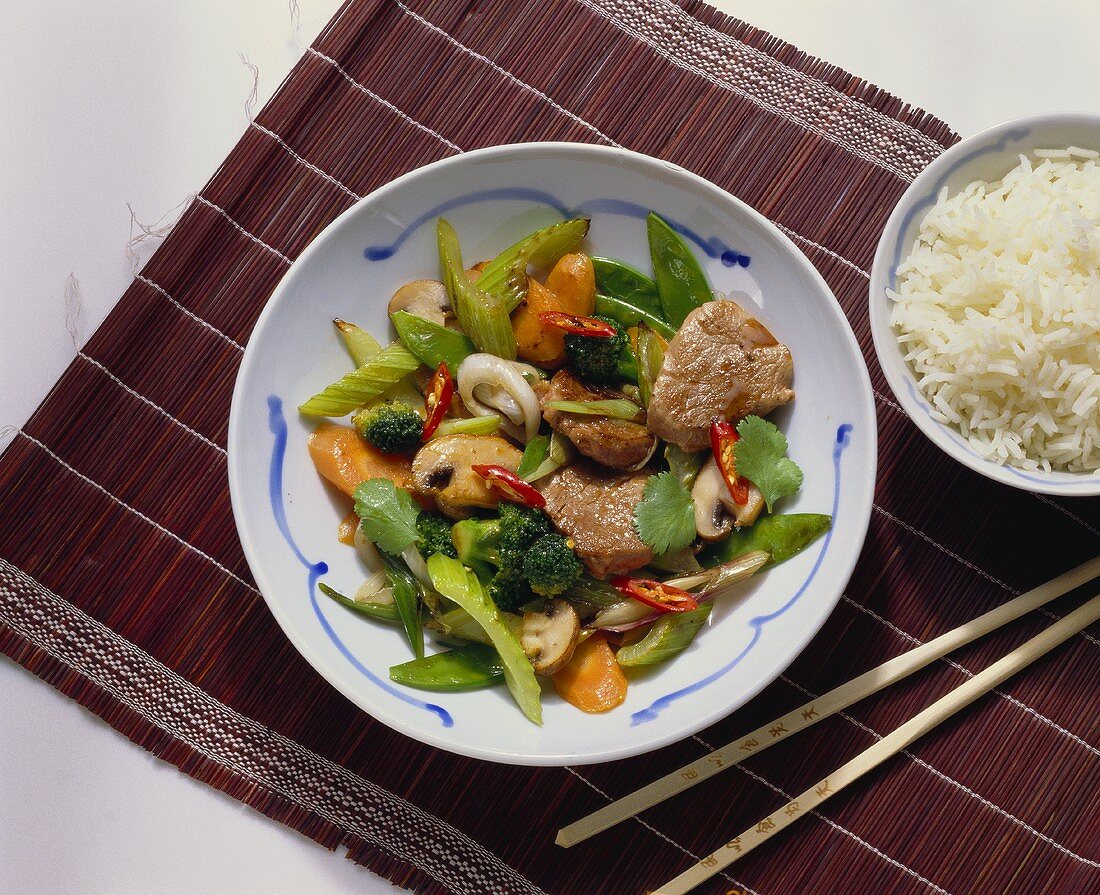 Assorted Vegetables with Pork Fillet