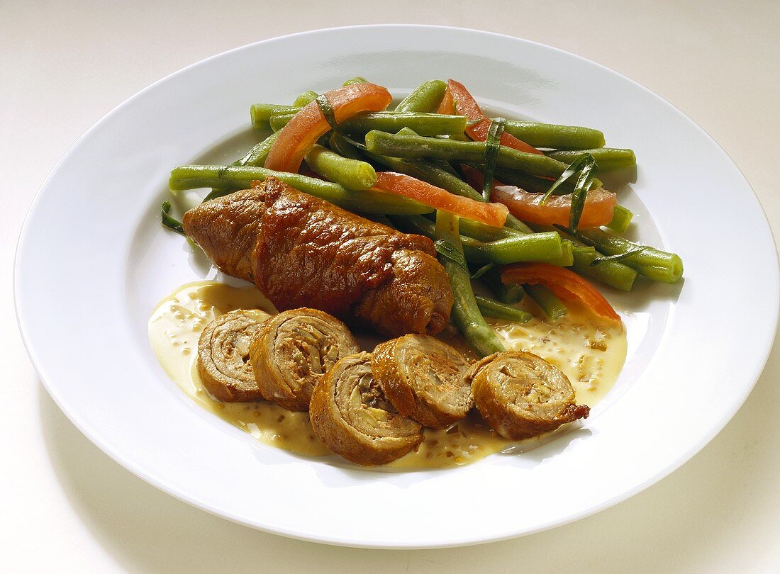 Veal Roulade with Vegetables