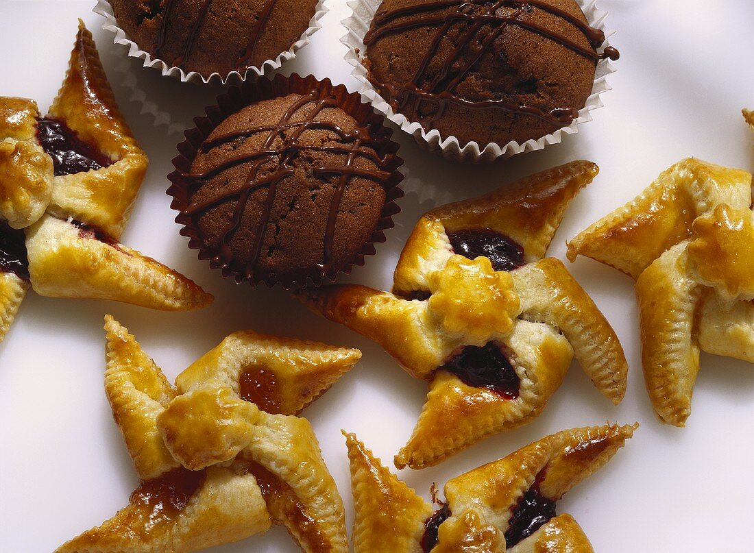 Pastry Pinwheels and Chocolate Cupcakes