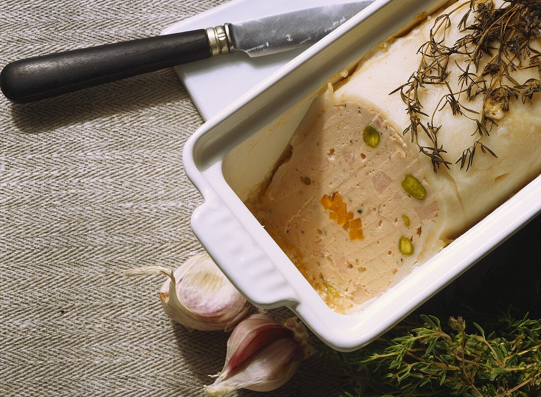 Ham Terrine with Carrots and Pistachios