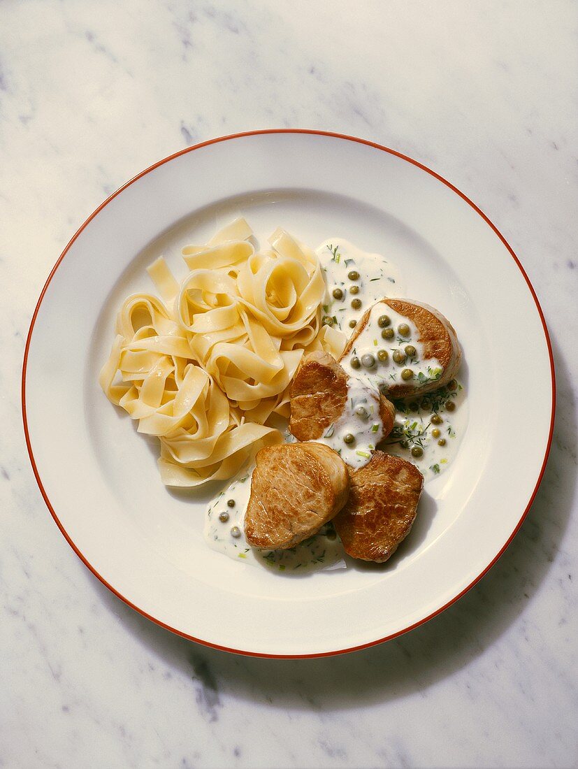 Pork Medallions with Pasta