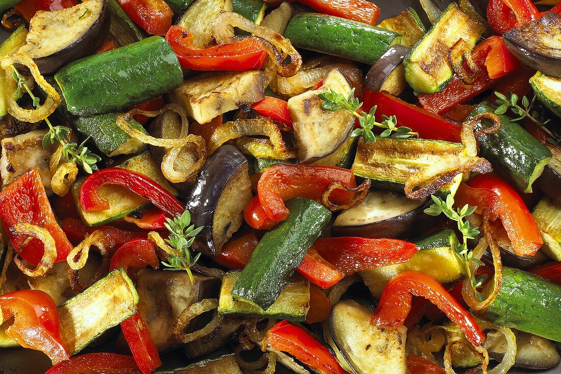 Roasted vegetables (filling the picture)