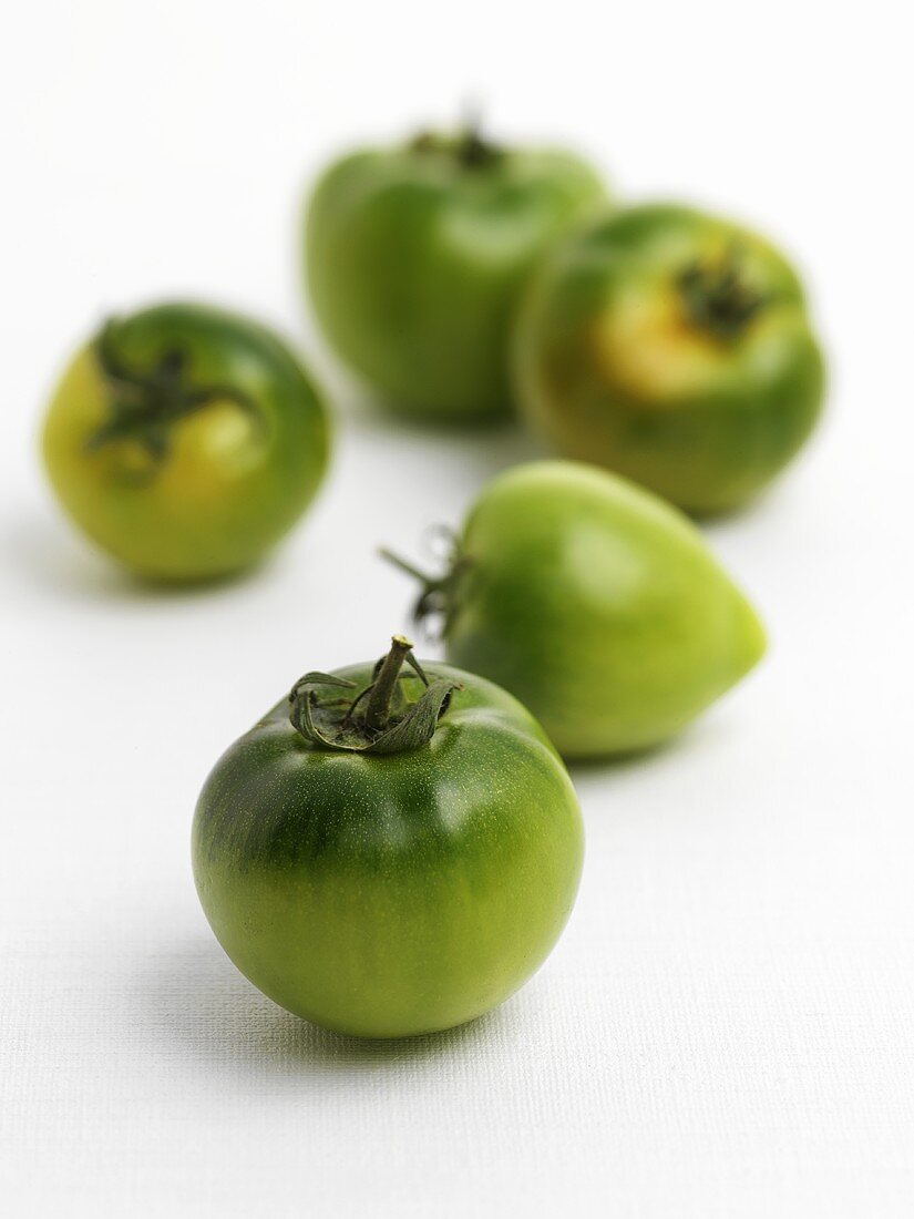Five green tomatoes