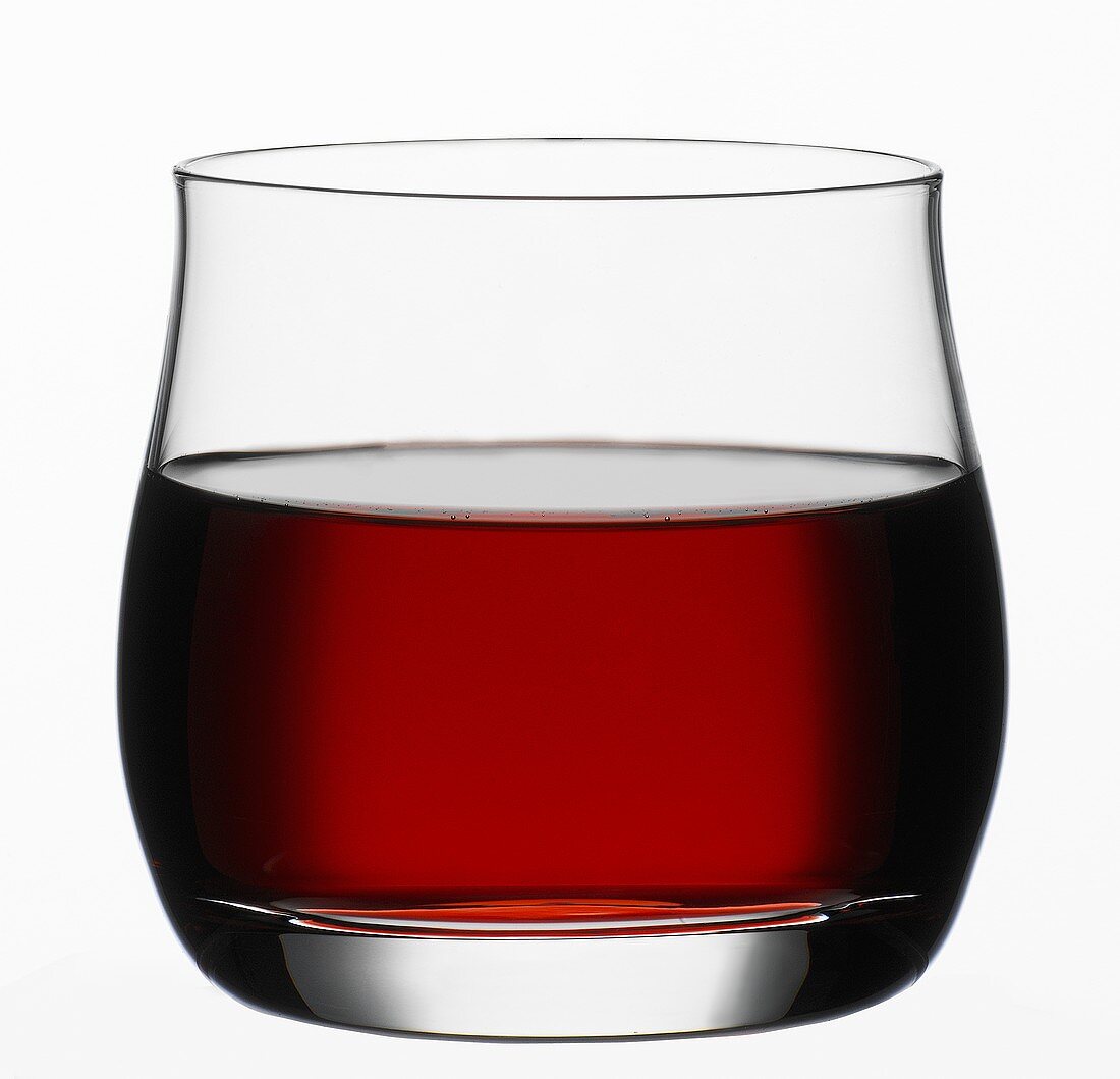 A glass of grape juice