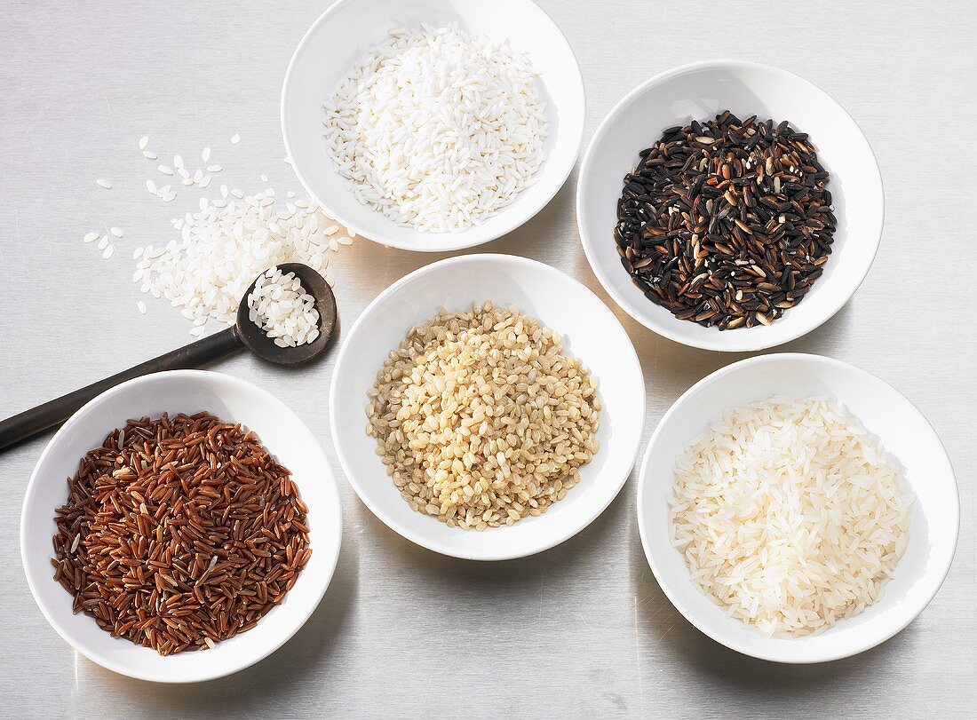 Several types of rice