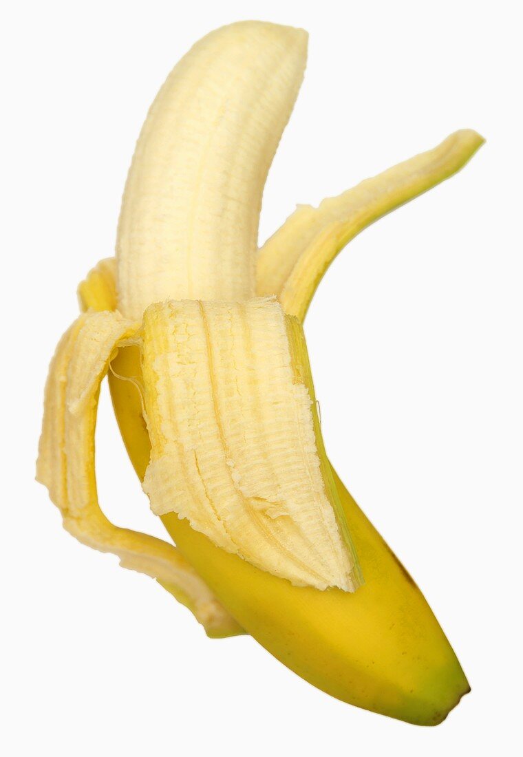 Eine geschält Banane