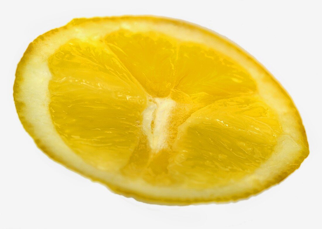 A lemon wedge