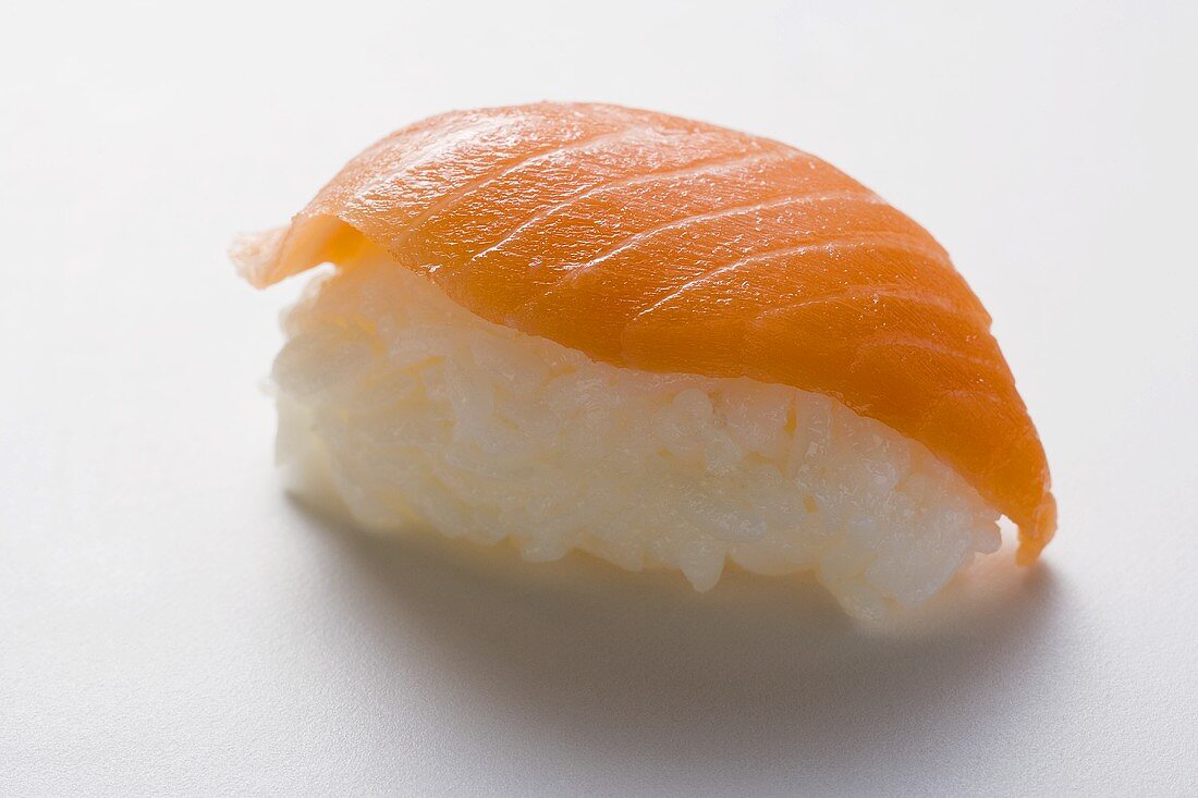 Nigiri sushi with salmon