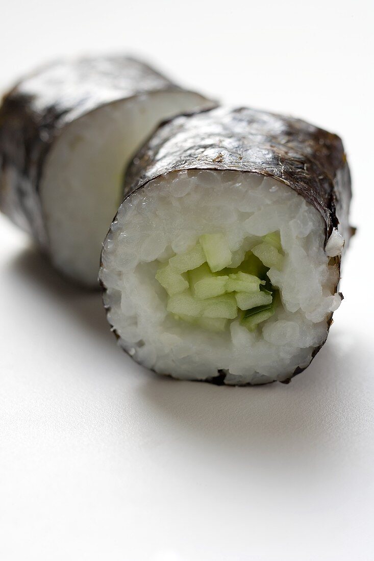 Maki sushi with cucumber