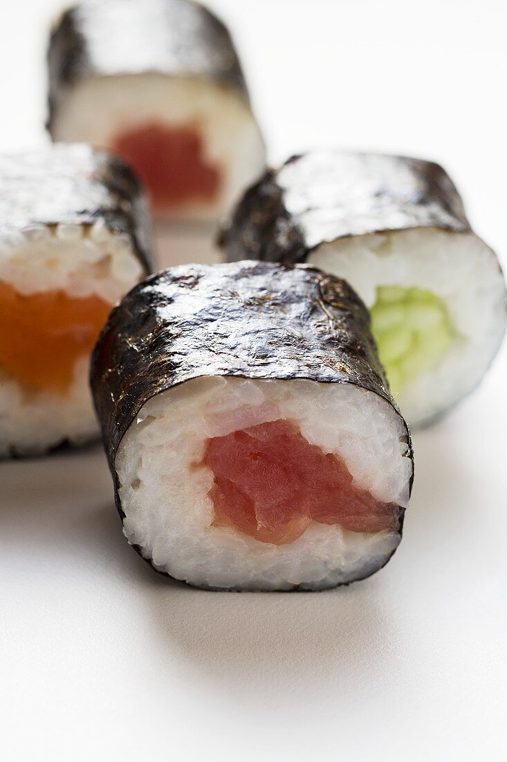 Verschiedene Maki-Sushi