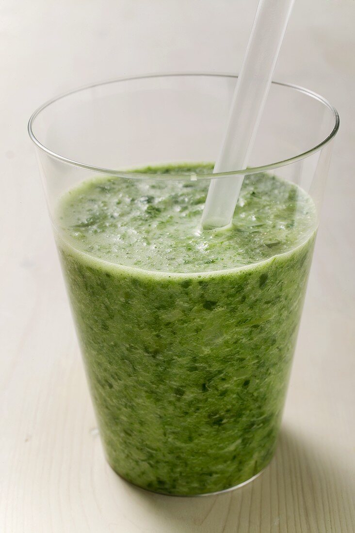 A glass of herb drink