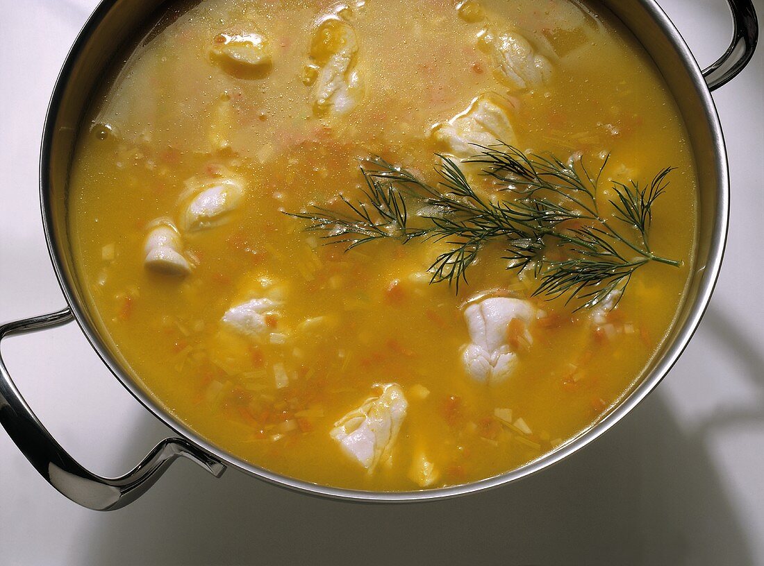 Saffron-Fish Soup