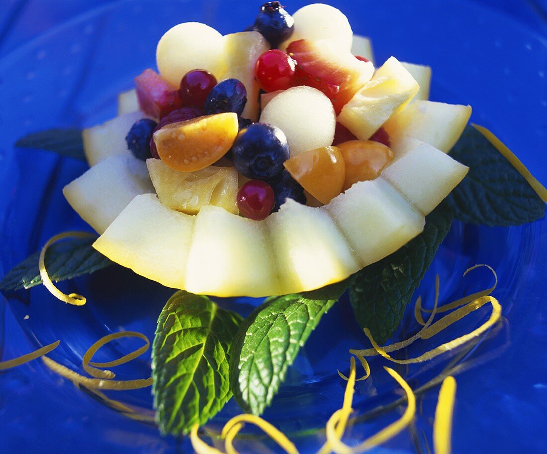 Fruit salad with melon