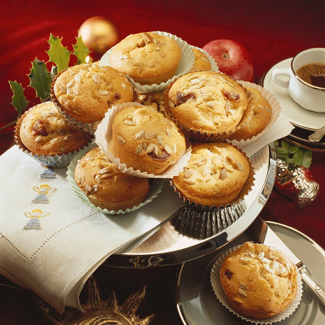 Date and apple muffins for Christmas