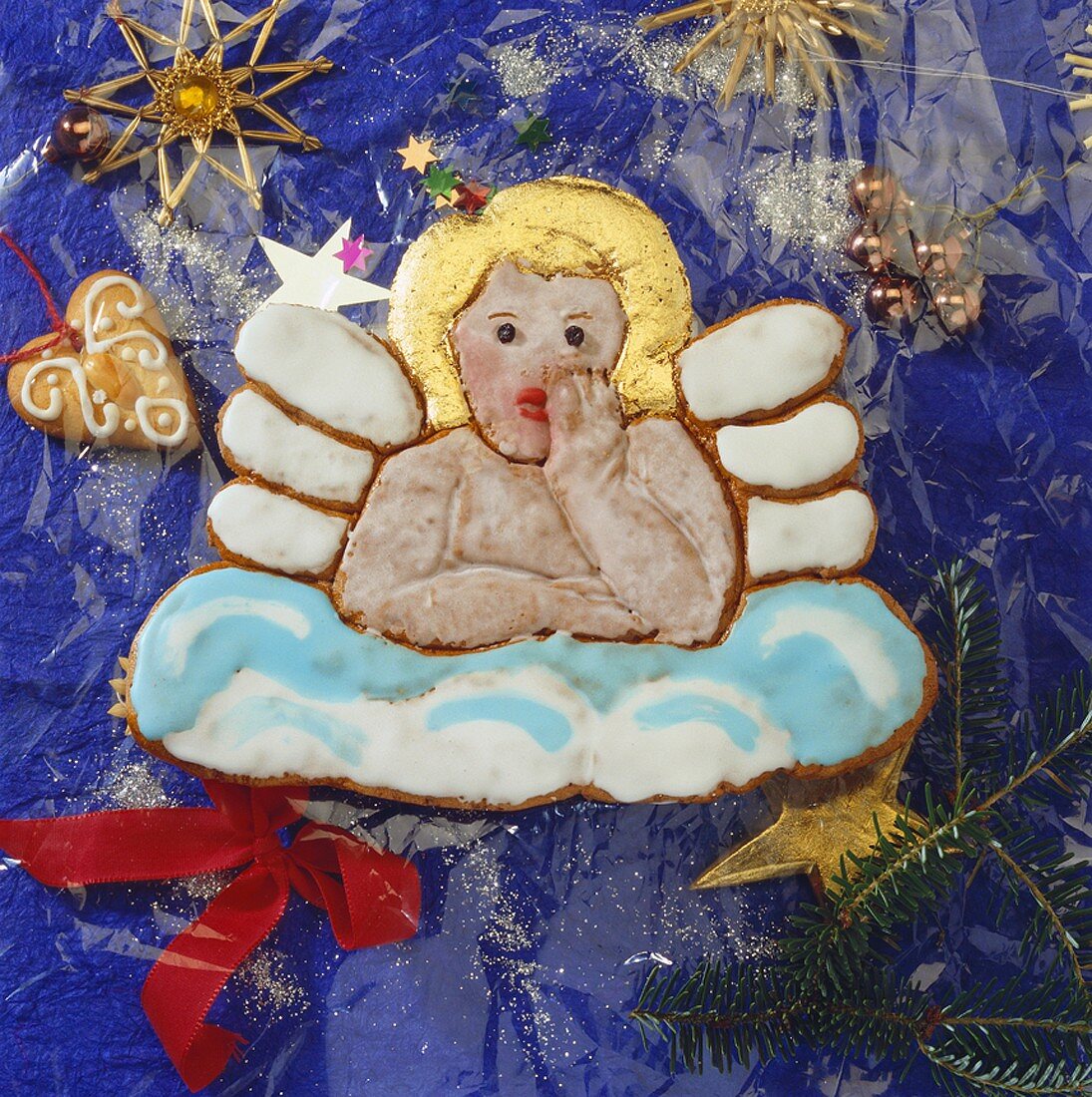 Gingerbread Christmas angel with icing