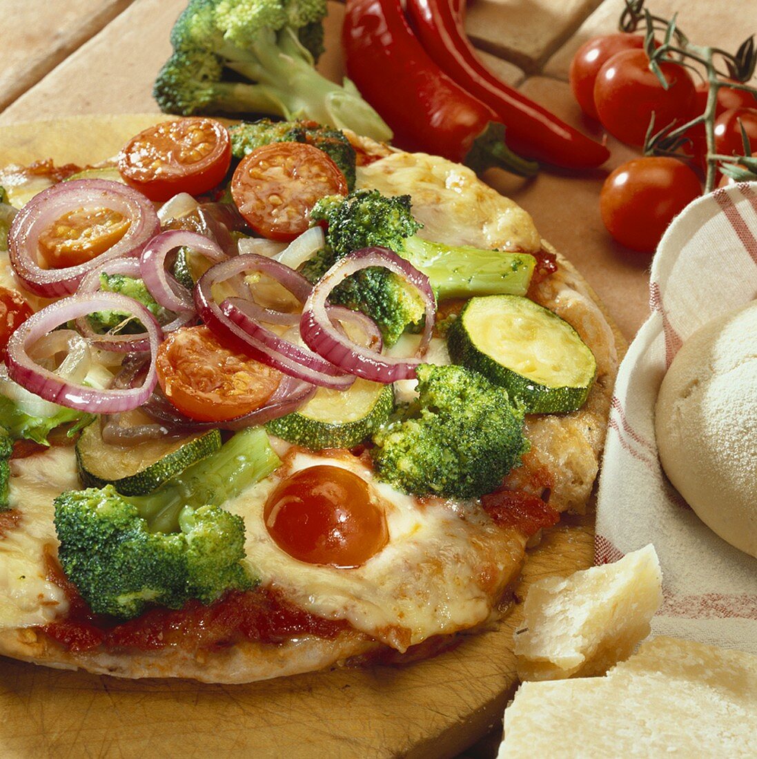 Vegetable pizza