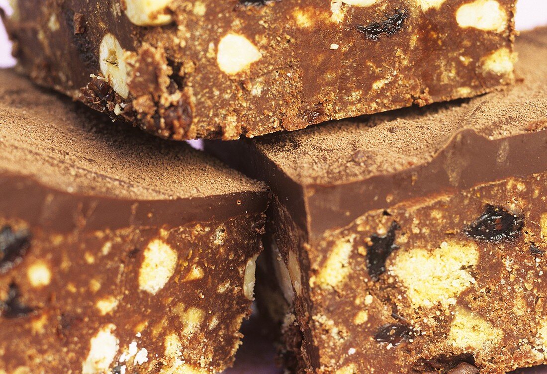 Chocolate fudge brownies (Schoko-Karamell-Schnitten)