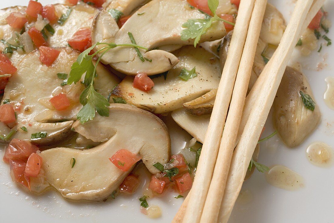 Marinated ceps (Mushroom salad)