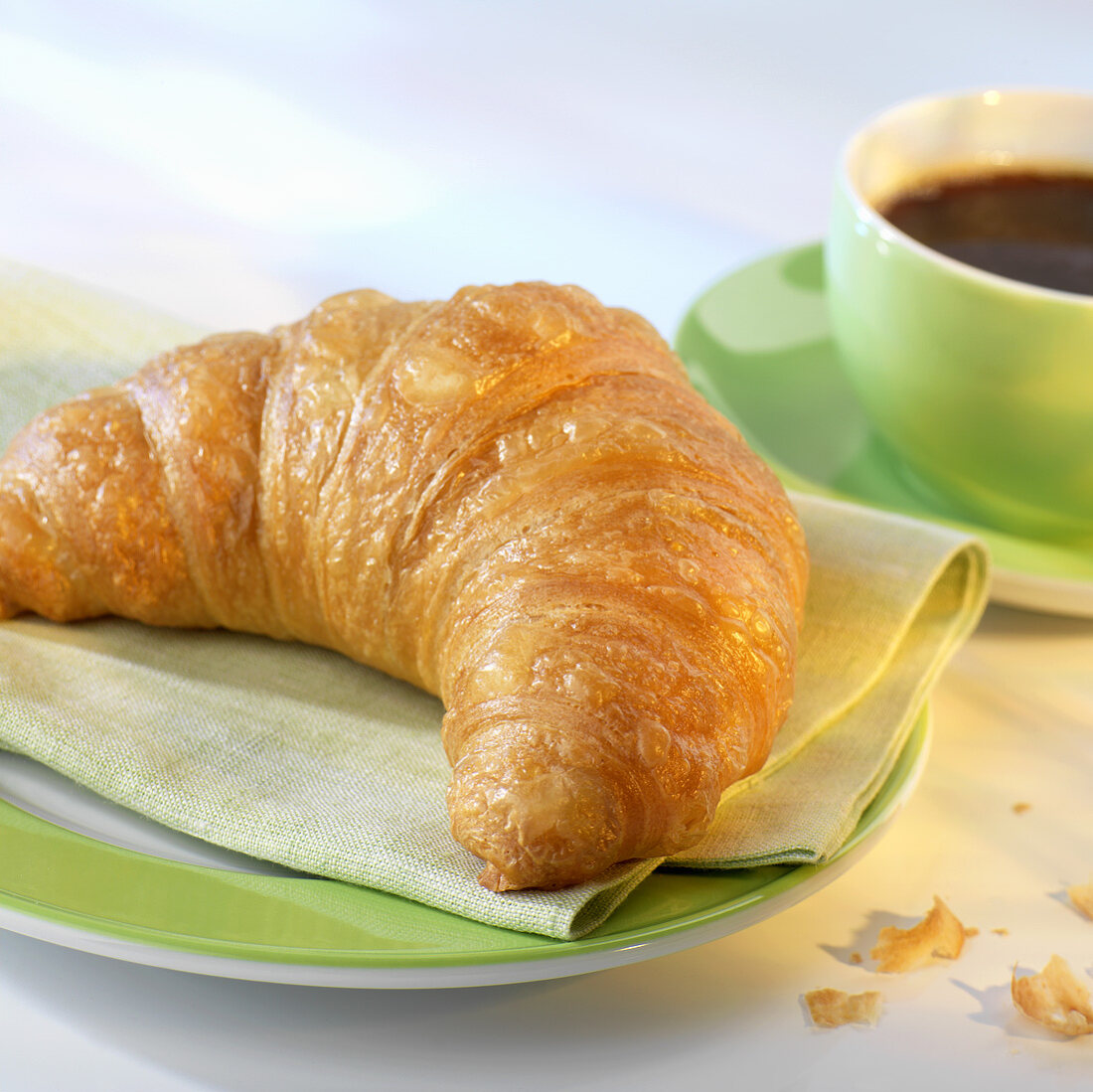 Croissant and a cup of coffee