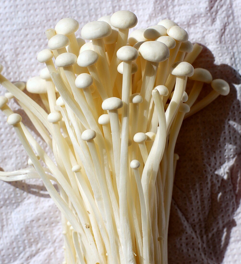 Enokitake mushrooms