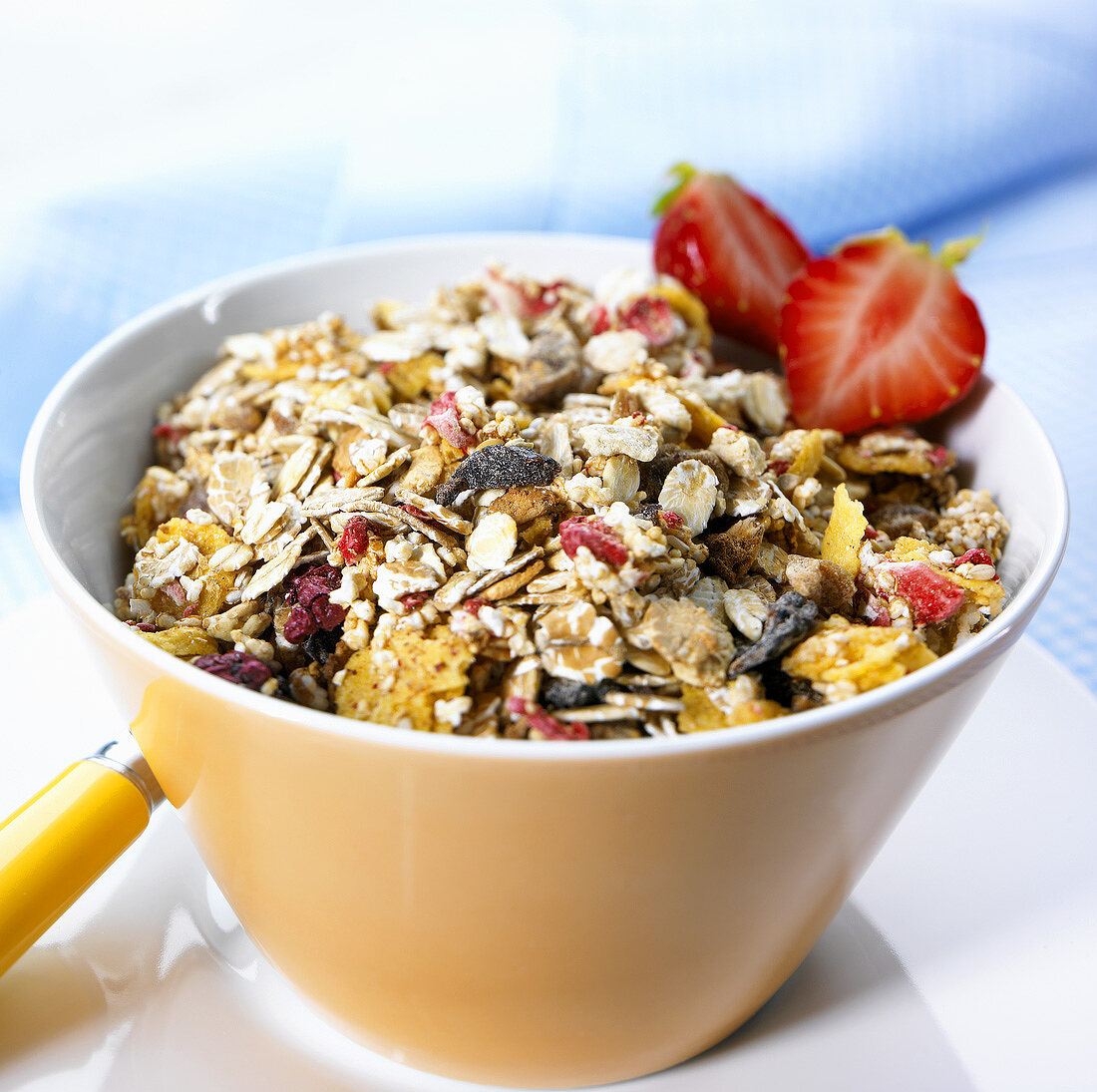 Active muesli in a bowl