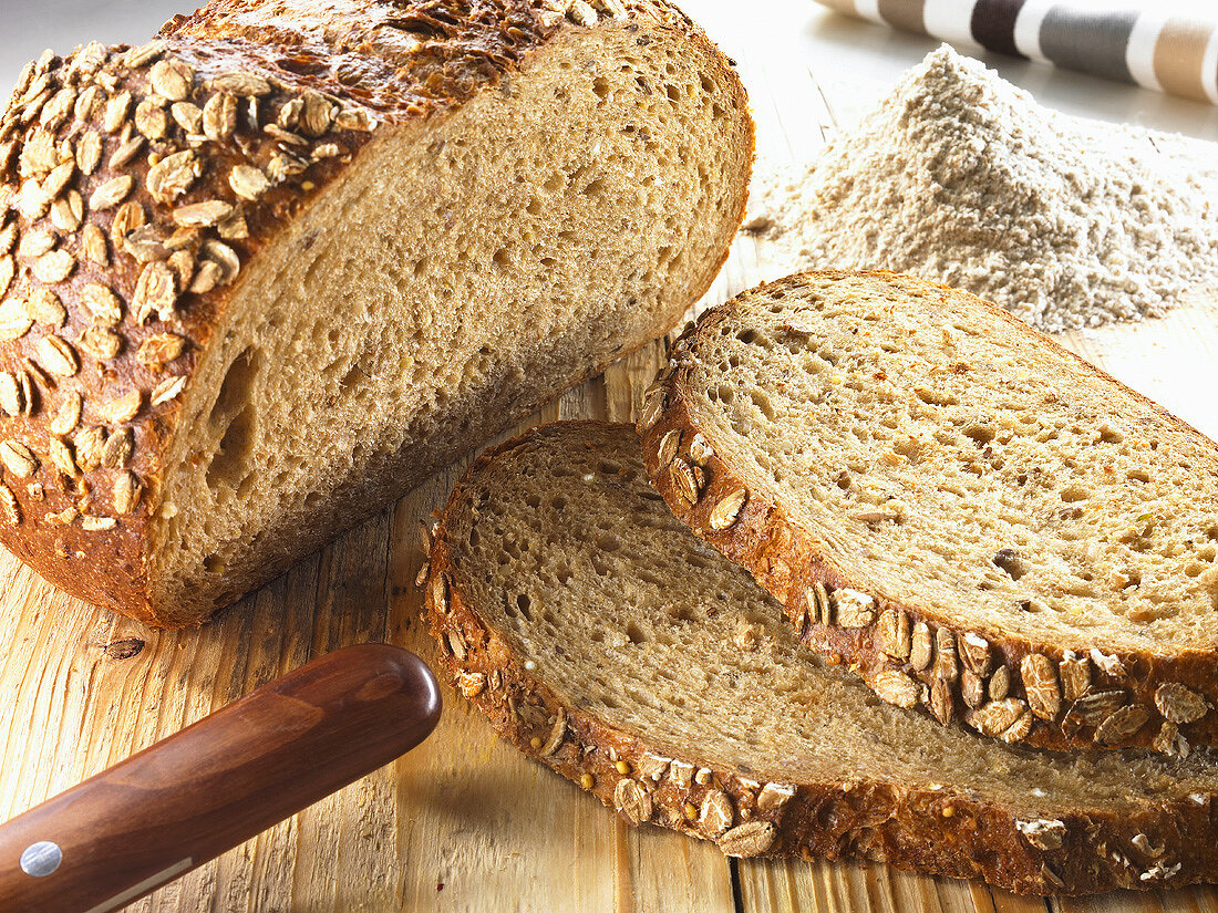 Organic six grain bread