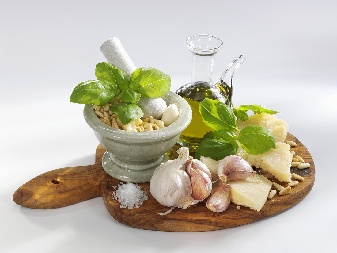 Pesto ingredients