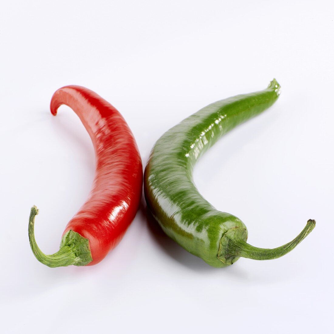 Red and green chillies