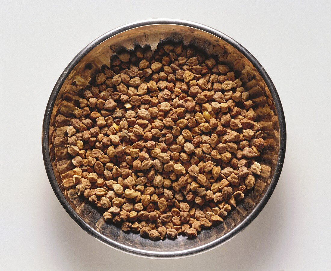 A bowl of chick peas