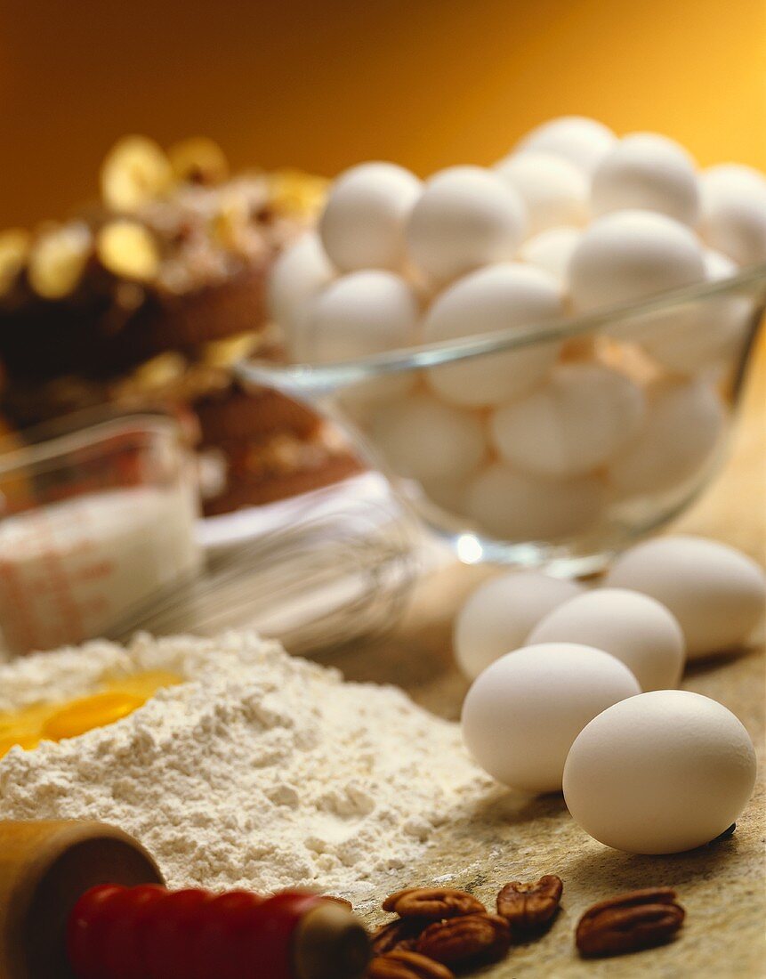 Fresh Ingredients; Eggs and Flour