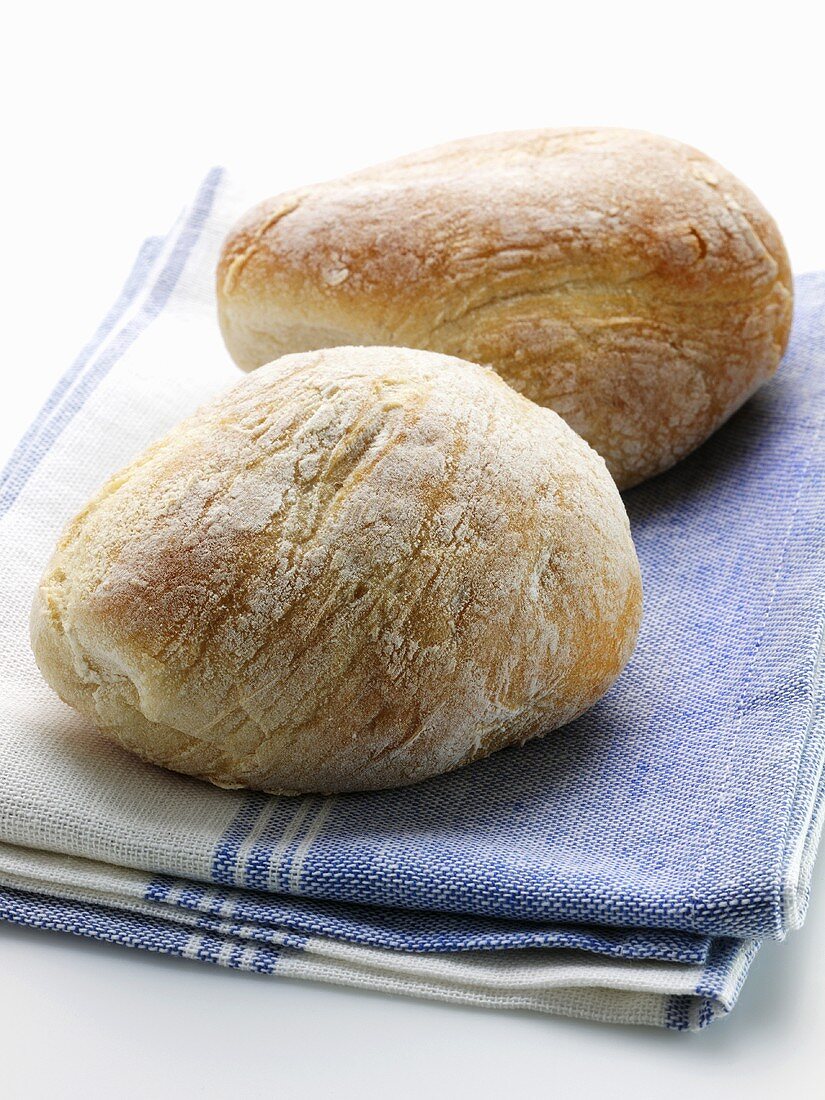 Zwei Ciabatta Brötchen