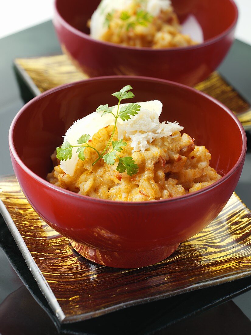 Risotto mit Krebsfleisch