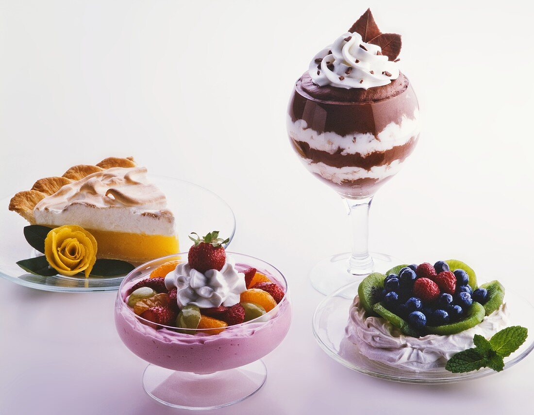 Four Assorted Desserts