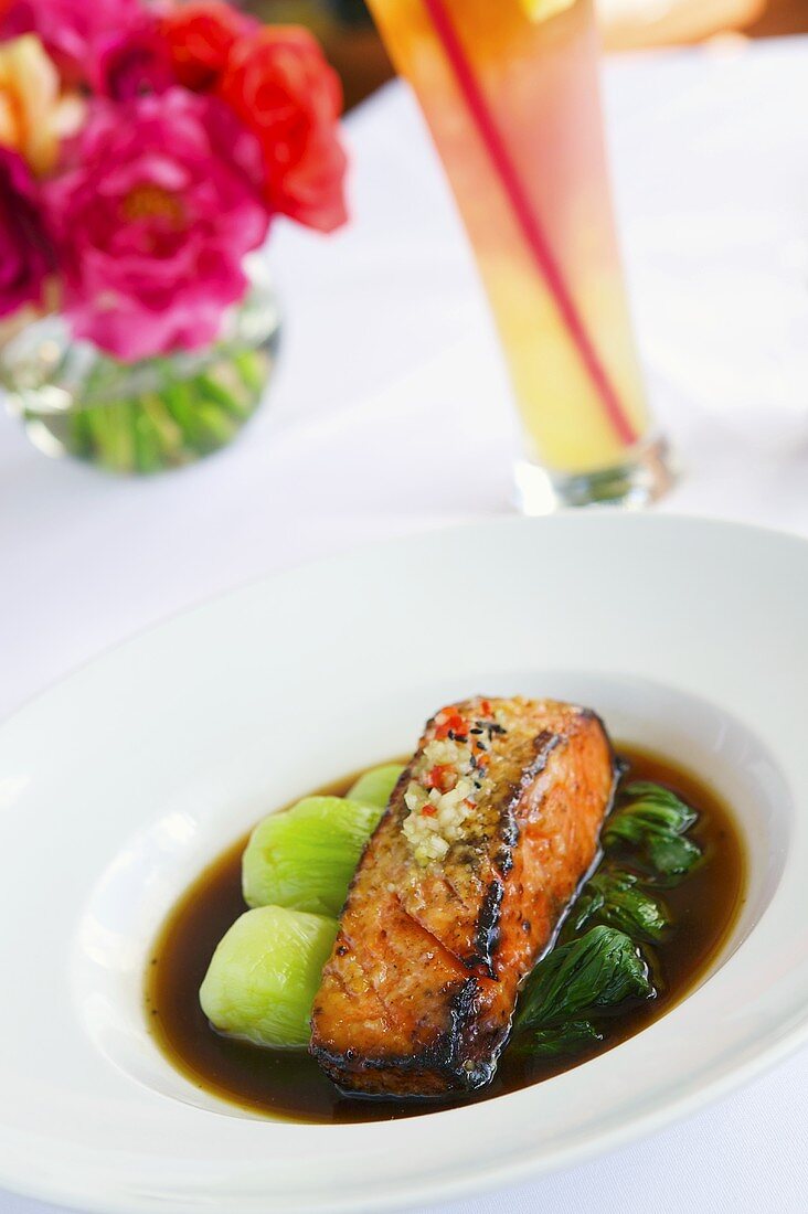Salmon with Baby Bok Choy