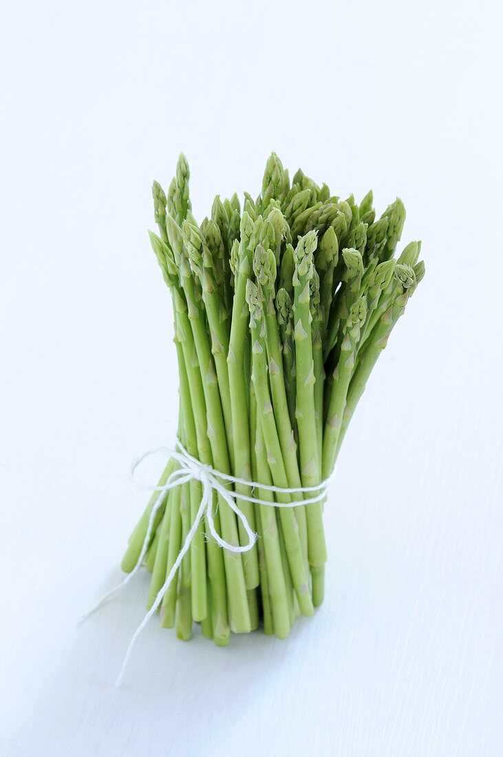 Tips of Bundled Asparagus