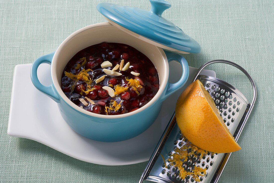 Cranberry and almond sauce