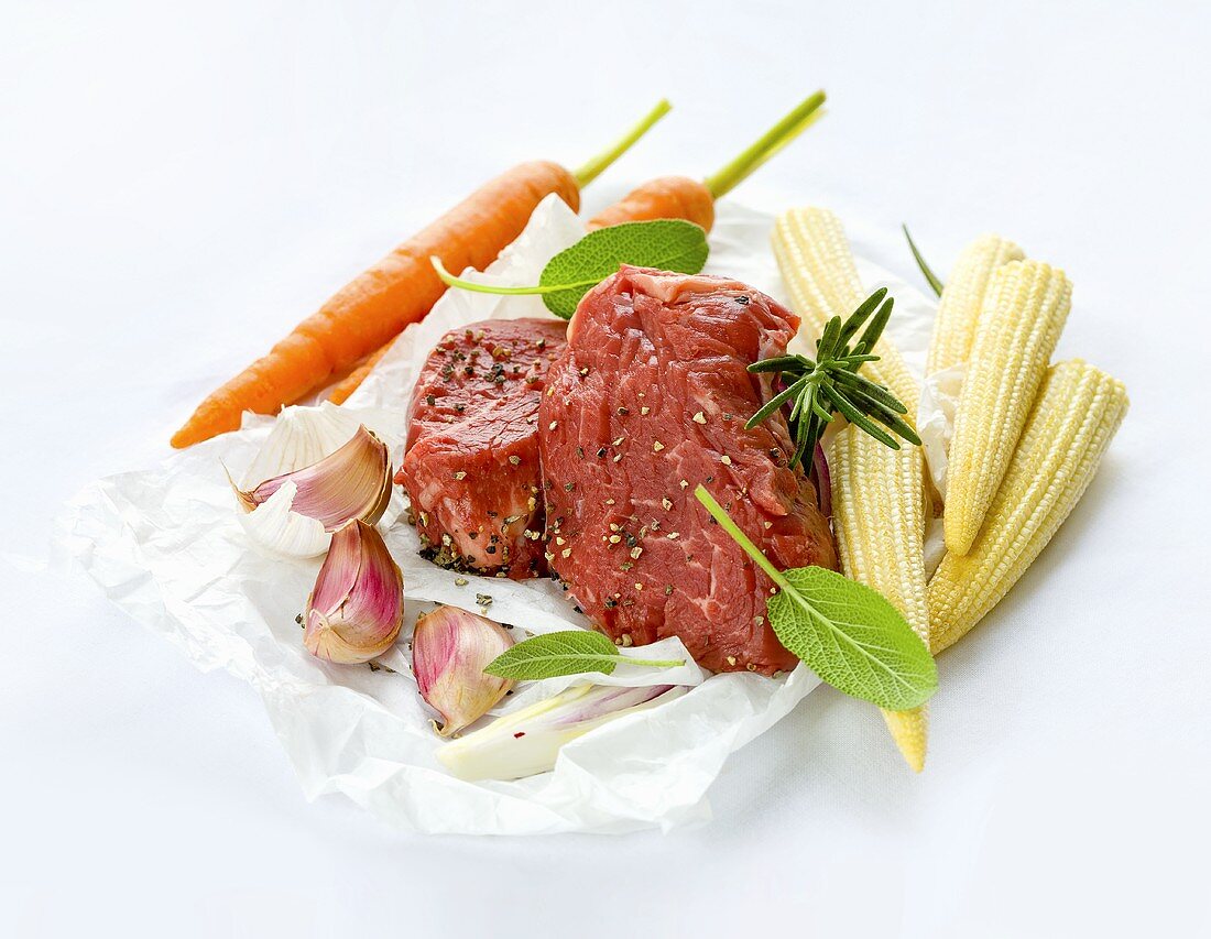 Argentinian beef with fresh vegetables