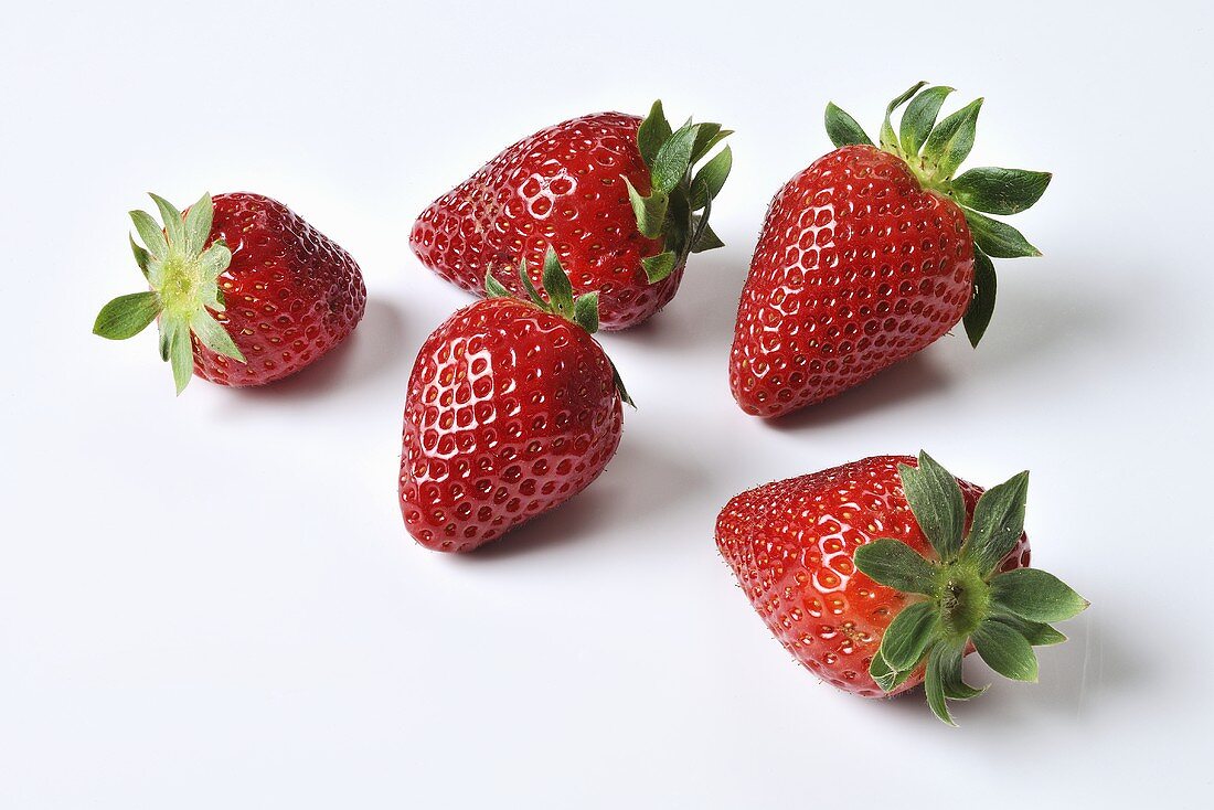 Five strawberries