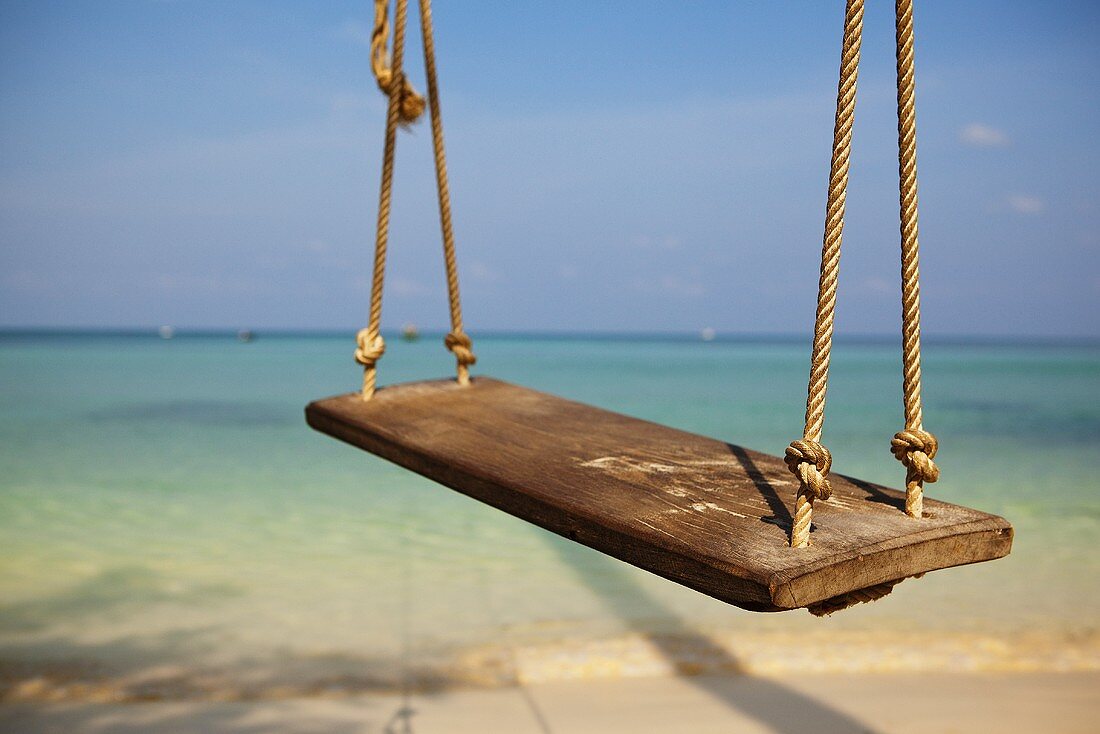 A swing on the beach in Thailand
