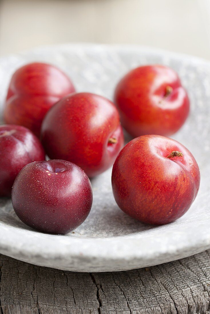 Red plums