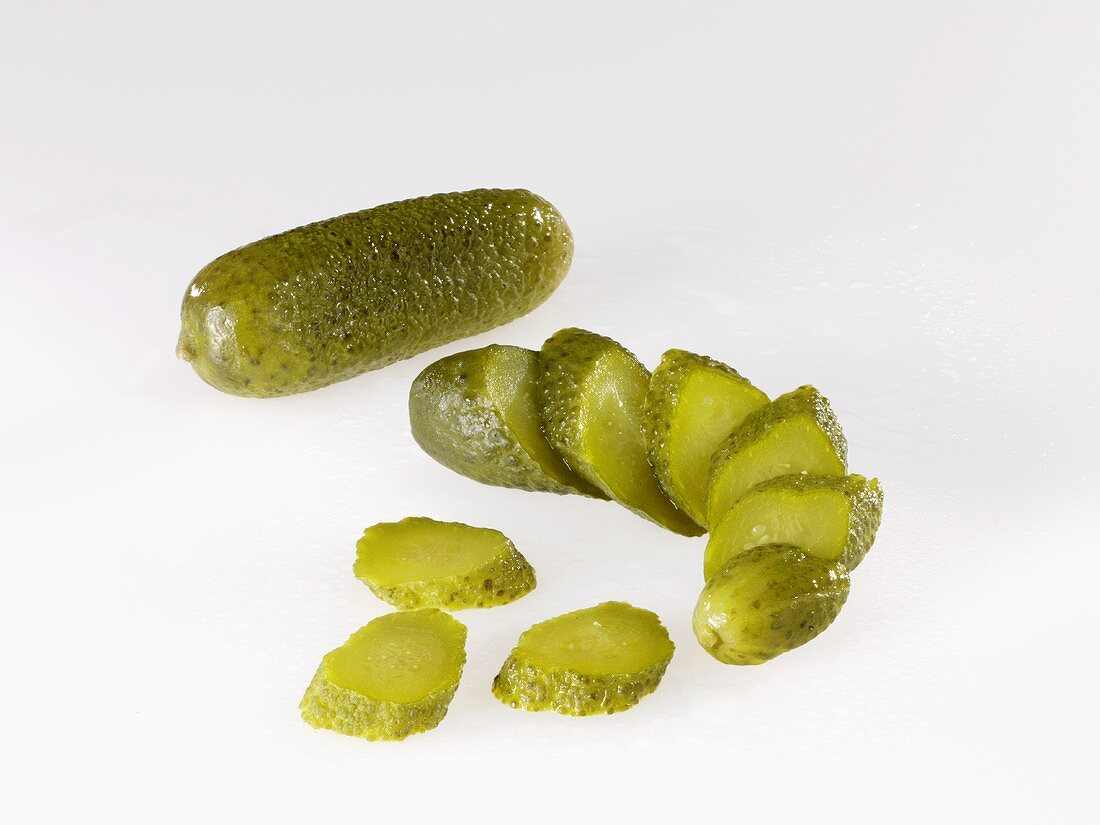 Pickles, whole and sliced