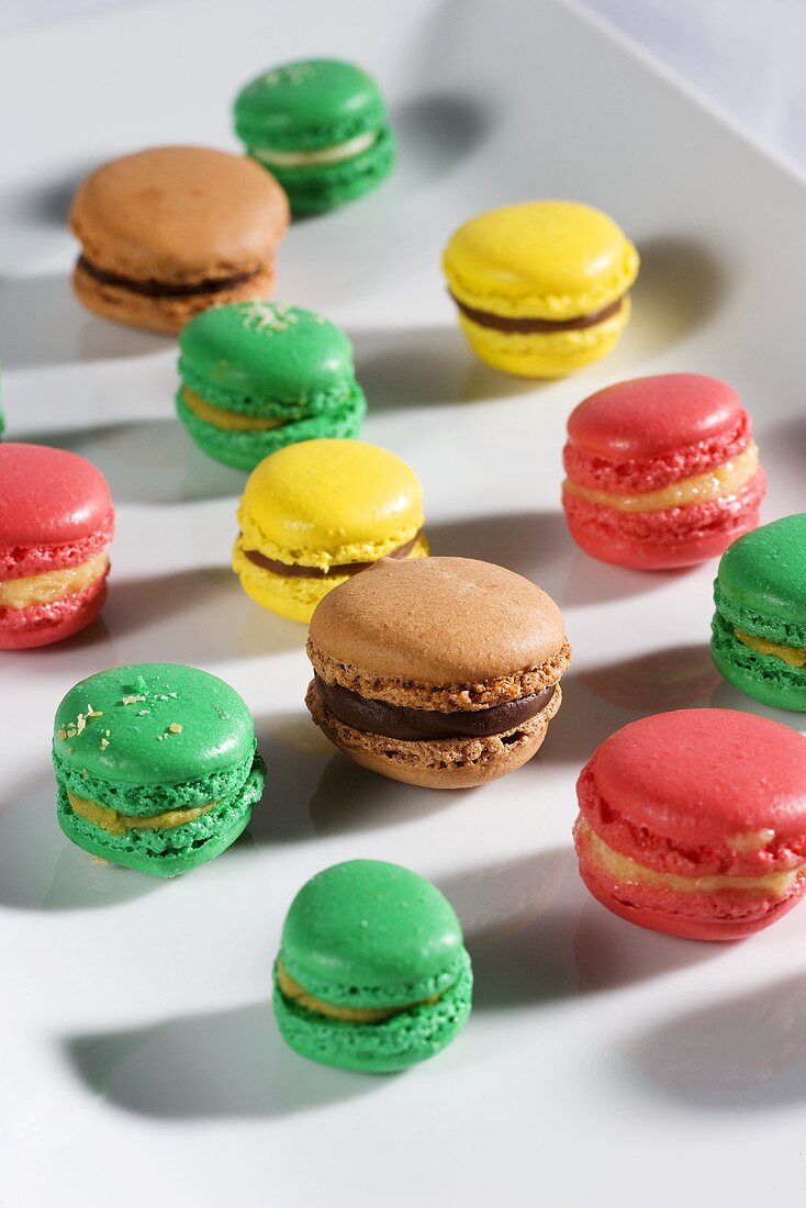 Colourful macaroons