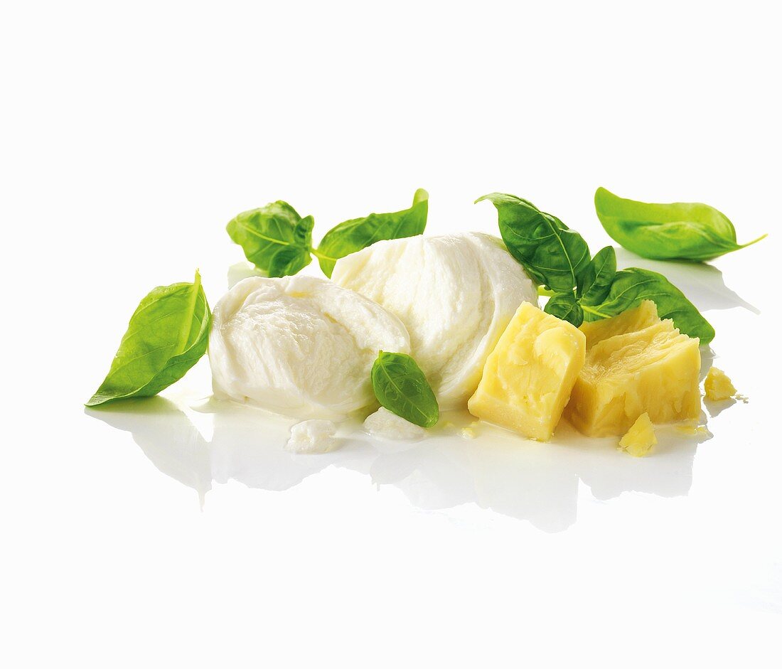 Mozzarella, basil and Parmesan