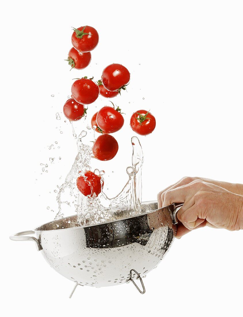 Tomaten waschen